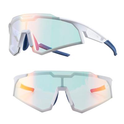 Rockbros Photochrome Sportsonnenbrille für mit UV-verstellbarer Nase Geeignet für Straße Männer und mit Aufbewahrungsbeutel Sonnenbrille, Radfahren, Leichtgewicht,