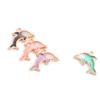 10pcs/lot Cute Alloy Dolphin Charms Color Drop Oil Pendant for DIY Bracelet Necklace Gifts Jewelry Making Findings Accessories