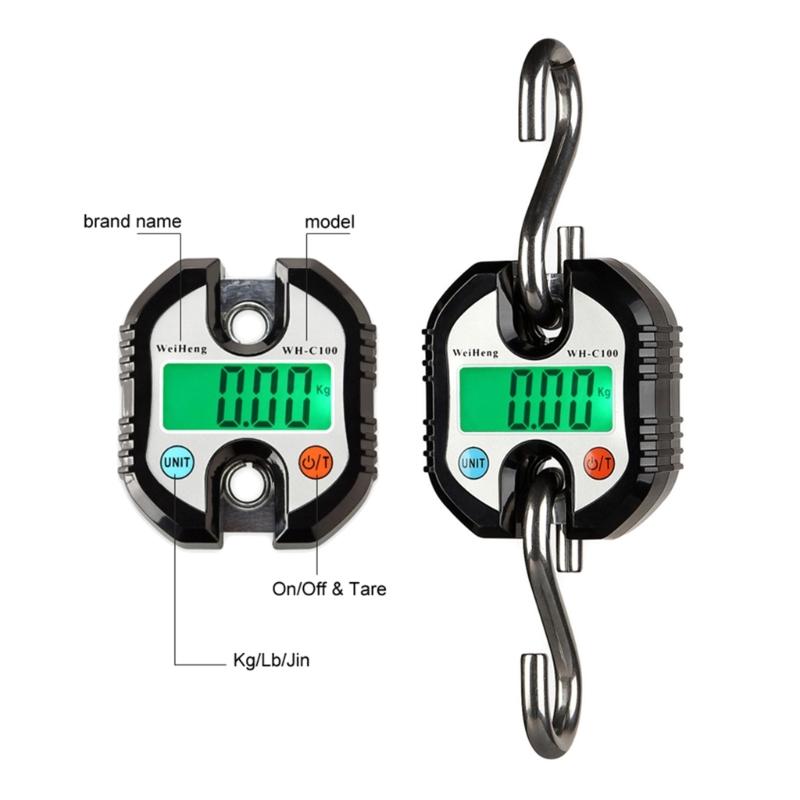 Portable Scale Digital LCD-Digital Display Electronic Luggage Hanging Hook Suitcase Travel Weighs Baggage Weight Balance