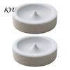 Volcanic Stone Bird Bowl Pumice Parrot Bowl, Spill-Proof Water Mess Free Food Cage Weighted Dish for Lovebirds Conures