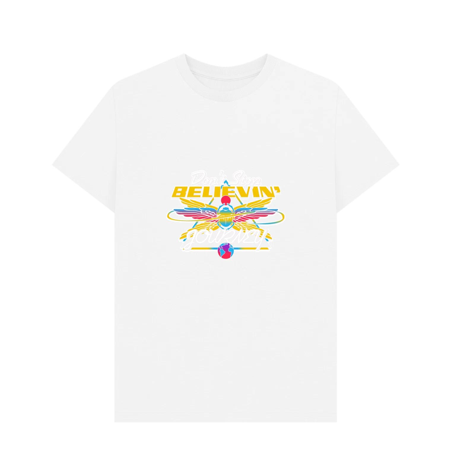 PREMIUM OFFICIAL Journey Journey Rock Band Wings Graphic White T-Shirt L