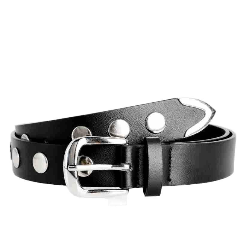 Women's Studded Belt Fashion Punk Style Ladies Belt For Jeans Dress Adjustable Belt Rivet Decorative,Suitable For Casual,Parties