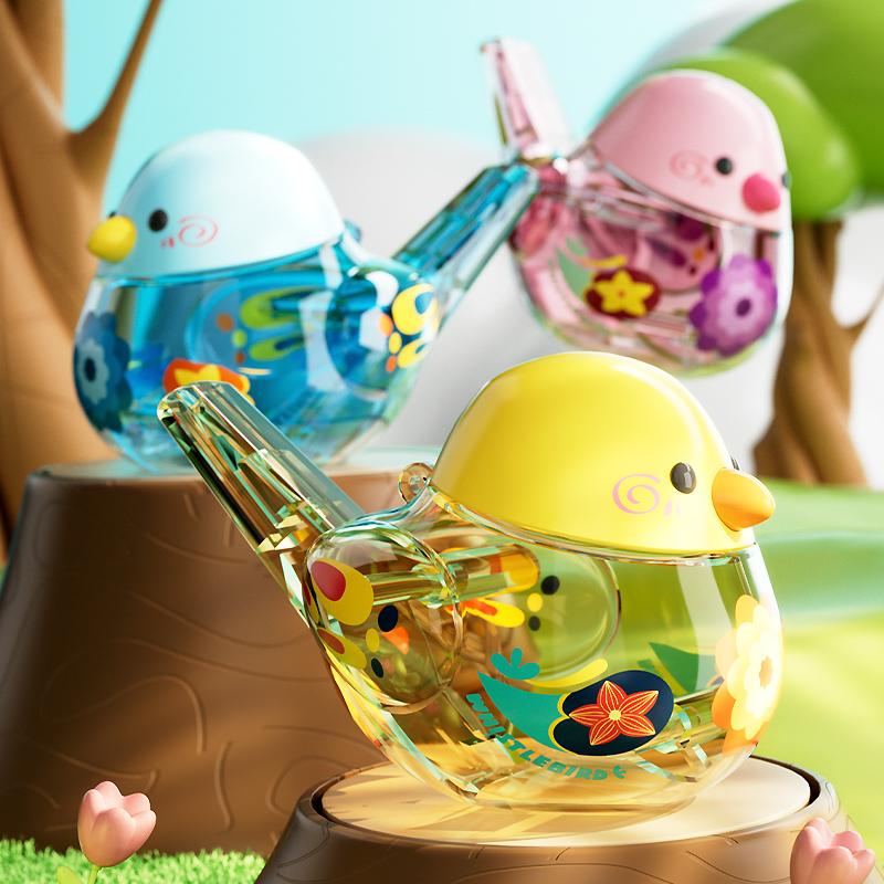 Sifflet d'oiseau aquatique Jouet pour nourrissons Enfants Instrument de musique Outil d'entraînement pour bébés Conception d'appel Peut être rempli d'eau