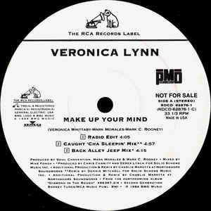 

12inch Record VERONICA LYNN - Make Up Your Mind RDCD628761 RCA 1994 US Rap & Hip-Hop/R&B Used