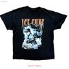 Ice Cube Rap T Shirt Unisexs Black Vintage 90s Hip Hop Streetwear M Vintage Streetwear Homme Comfortable Stylish Slightly