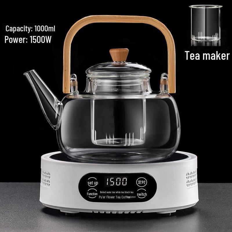 Michu Electric Ceramic Stove Tea Maker: Compact Automatic Water Boiler with Heat Preservation.