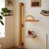 Wall Mounted Cat Shelves Scratching Climbing Posts Cat Tree Furniture Indoor Hammock Perches for Cats Playing Claw Grinding