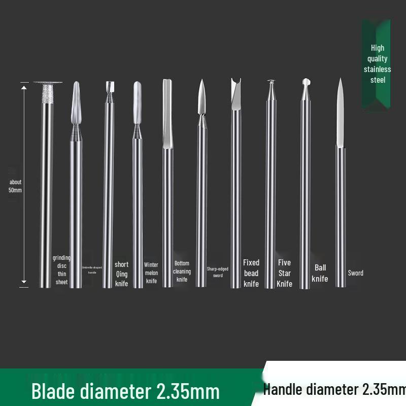 Electric Engraving Tool Set: Dental Machine, Engraving Knife, Steel Drill Bit, Walnut & Wood Carving, Woodworking Scribing & Sword Knife.