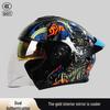 3C Certified Dual-Lens Convertible Motorcycle Helmet for All Seasons - Men's and Women's Models