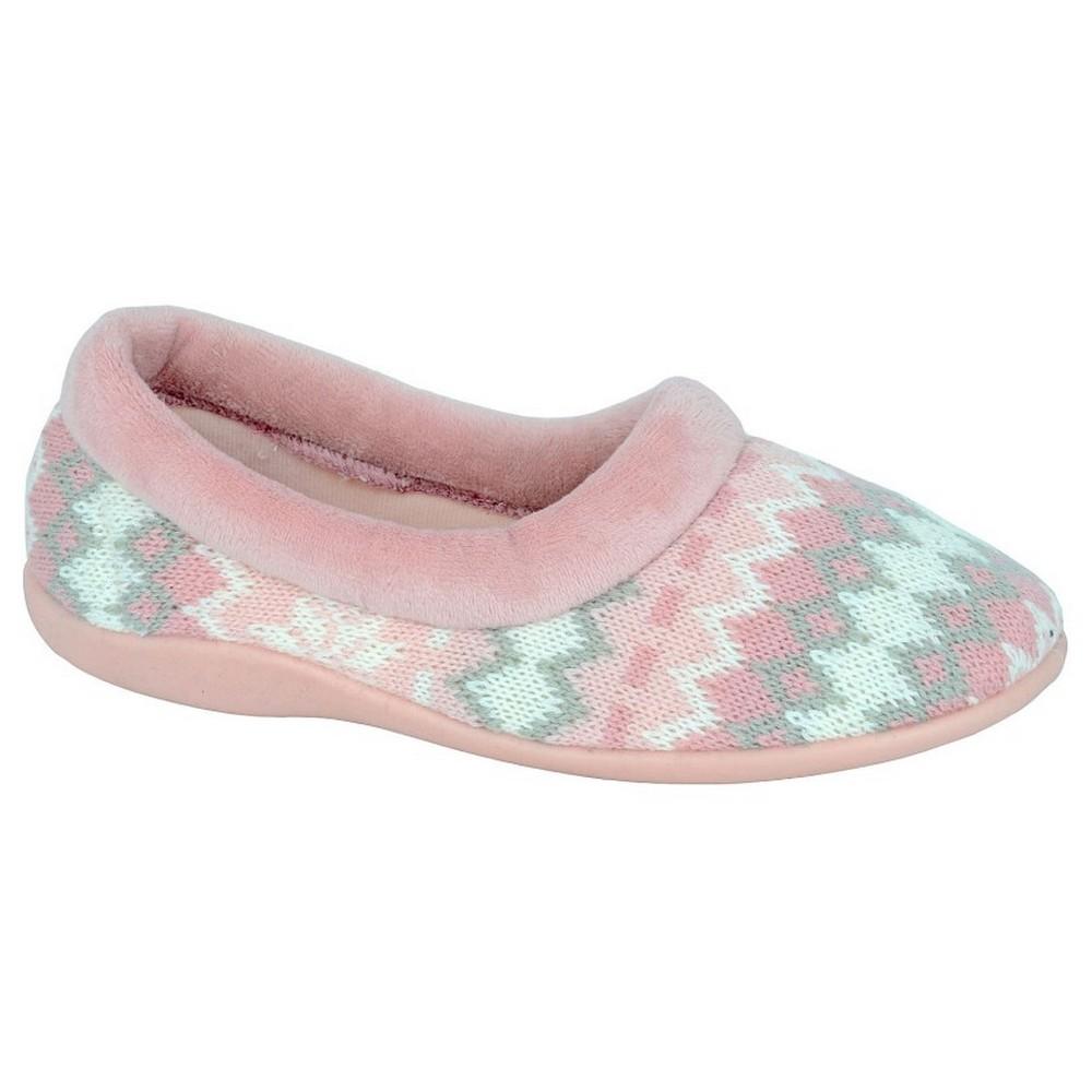 Sleepers Womens/Ladies Janine Knitted Slippers