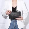 Fashion Ladies Weaving Bag Wristlet Clutch Women Daily Money Phone Clutch Solid Straw Woven Coin Purse Beach Wallet Card Leisure Travel
