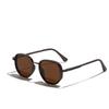 Glasses Material Tac Polarized Sunglasses Men'S Driver'S Glasses Round Semi-Metallic Sunglasses Women