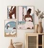 Take A Bath Boho Poster Black Woman Feminism Nordic Art Print Body Care Canvas Painting Wall Picture Living Room Bathroom Decor