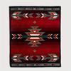 Plaid en flanelle à motif géométrique rouge d'inspiration bohème - Doux, réversible et durable pour toutes les saisons Parfait pour le canapé