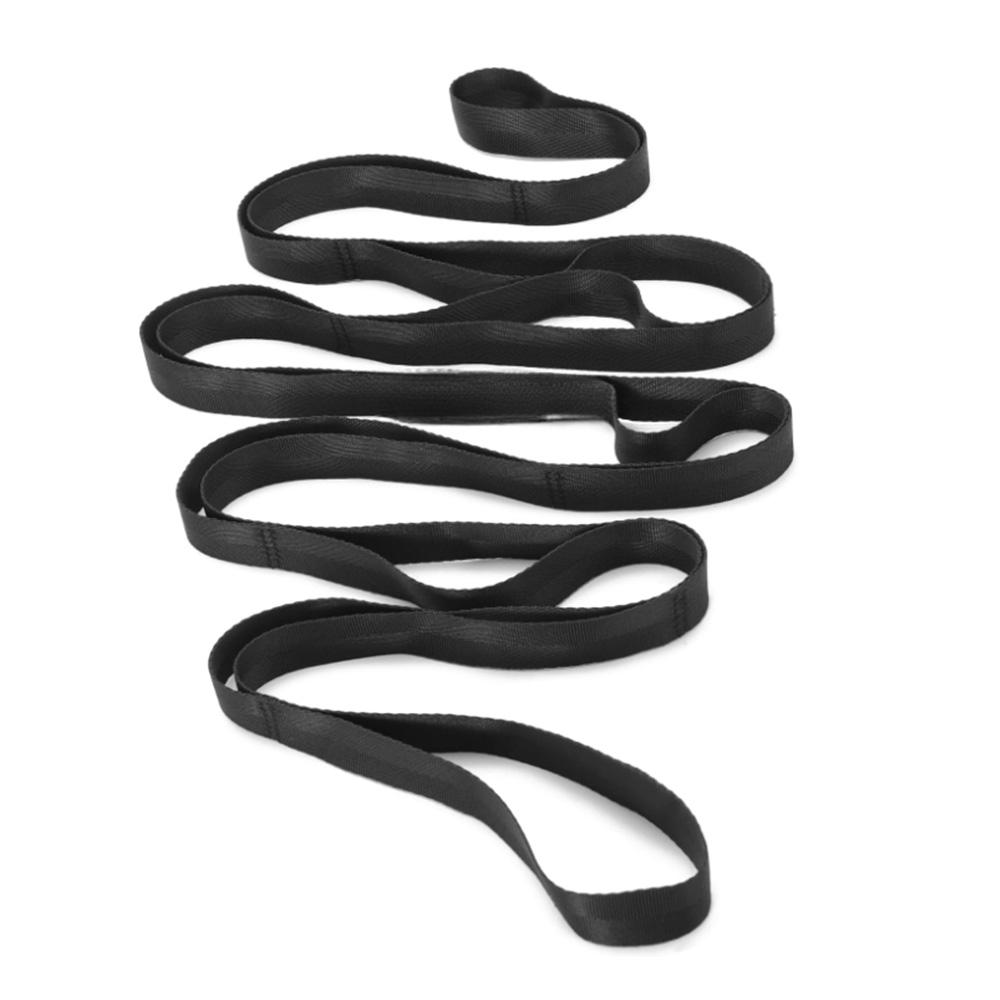 

Спортивная йога-лента для растяжки, эластичная лента, многокольцевая фитнес-лента чёрный