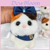 Cute Cat Plush Keychain With Soft Pp Material For Bag Decor And Gift