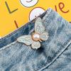 1/3/5 Stück Schmetterling Taillenschnalle für Damen Rock Jeans Verstellbarer Taillenclip Taillenverengende Knöpfe Metallstifte Bekleidungszubehör