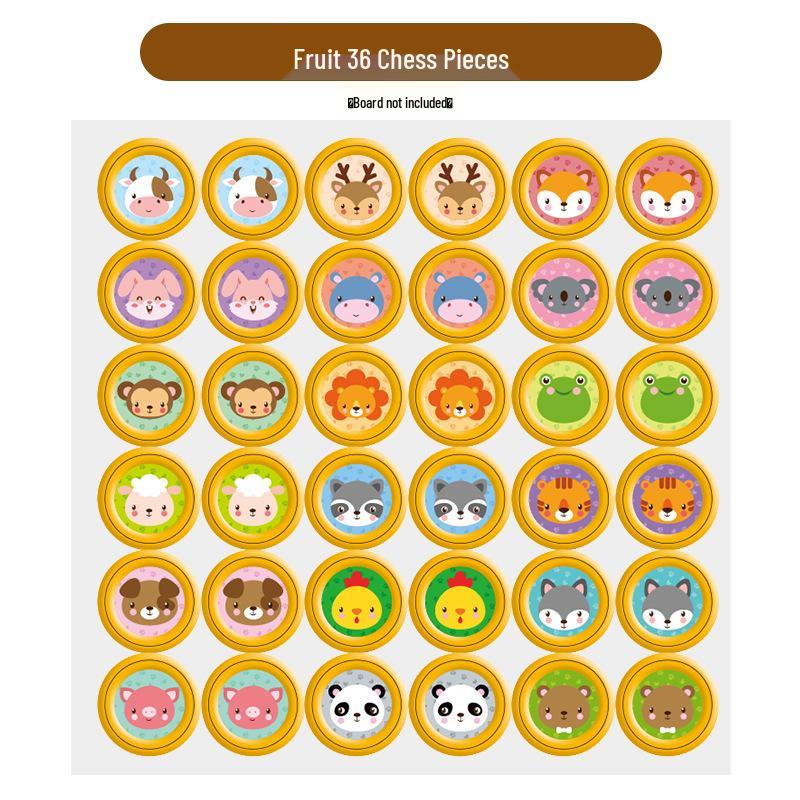 Kids' Animal Flip Chess: Double Battle Puzzle Game for Observation and Concentration Training