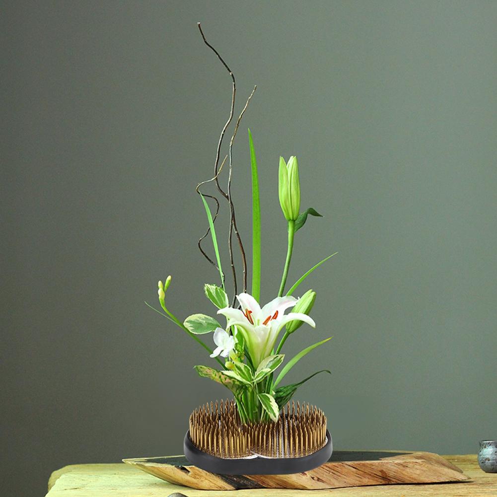 Unique Sun and Moon Shape Flower Kenzan Flower Arrangement Needle Pin Fixed Arranging ToolM