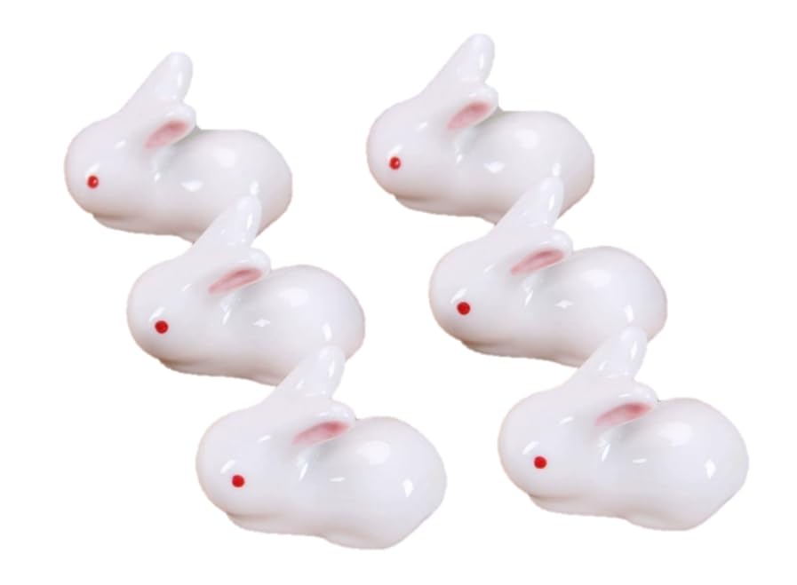 

Speed Mao Cute Rabbit Ceramic Chopstick Set of 6 Rests,