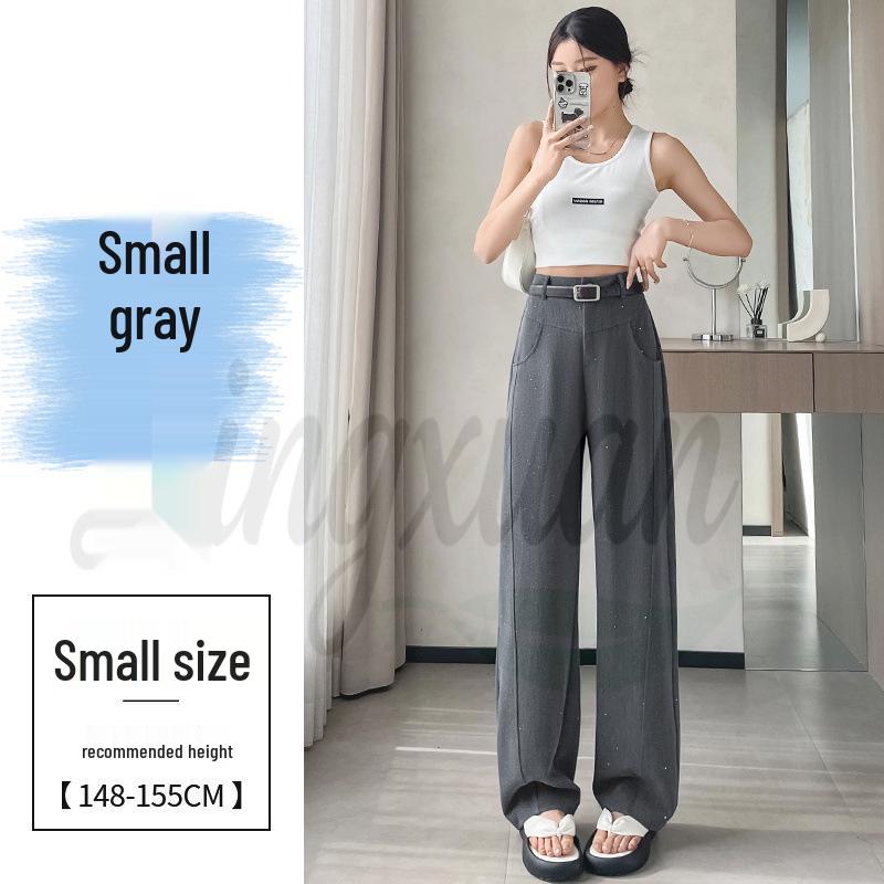 2026 Spring/Summer High Waist Wide-Leg Sequin Scimitar Pants XL