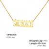 LIKGREAT Woman Life Freedom Zan Zendegi Azadi Necklace Gold Color Vintage Farsi Necklace Stainless Steel Jewelry Accessories New
