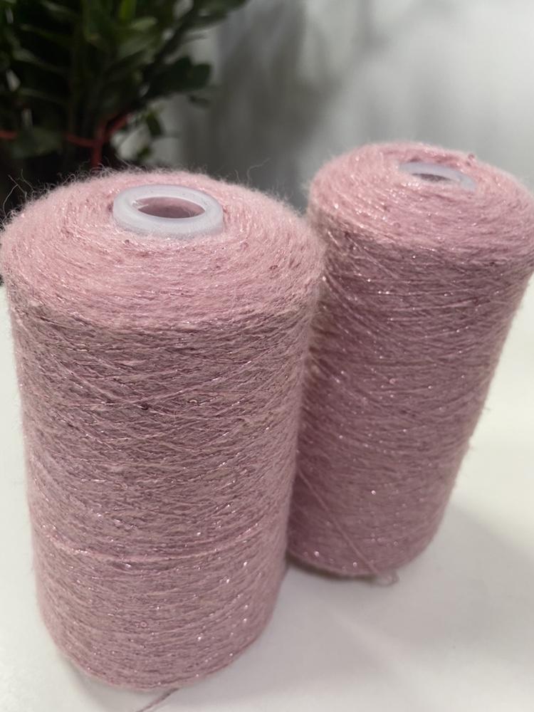 250g Bright Wire Mohair Yarn with Sequins for Crochet Knitting Clothing DIY Dolls Sweater Soft Thin Wool Thread Comfortable Blue