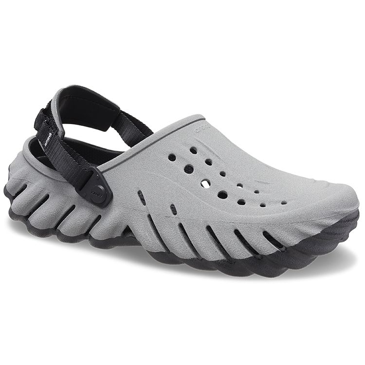 Crocs Sabot Echo Réfléchissant Baskets Homme Gris Noir 208795-0WN