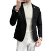 New Men 'S Blazer Youth Slim Casual Suede Blazers