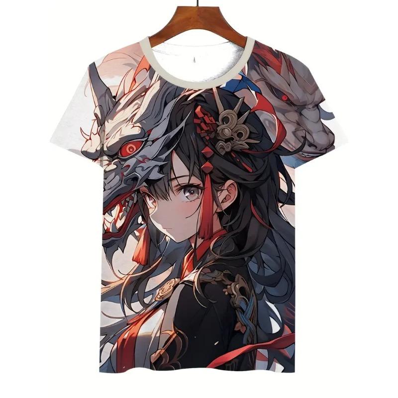 New Anime 3D Printing T-Shirts Summer Men Women Short Sleeve Round Neck T Shirt