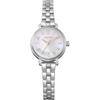 Angel Heart Flower Time Solar Watch Women's Sapphire Glass White Pearl Dial Stainless Steel