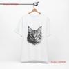 Cute Cat T Shirt Soft Great For Lover Novelty Vintage Versatile Comfortable Breathable Streetwear Casual Stylish