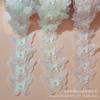 3D Embroidery Butterfly & Pearl Glitter Lace for Wedding Dress, Hanfu, or Lolita Fashion.