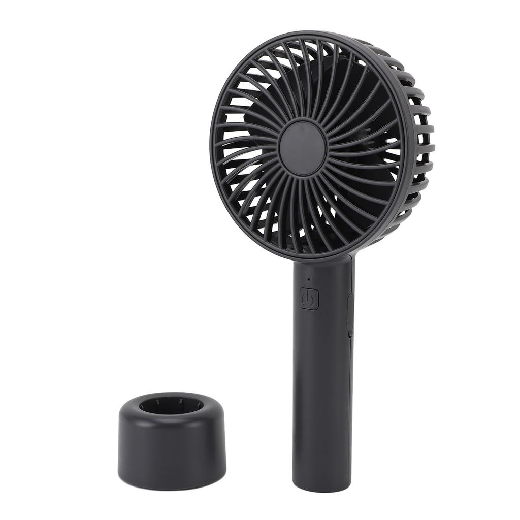 Handheld Fan Quiet Long Lasting Running Rechargeable 3 Speed Portable Fan with Lanyard Base for