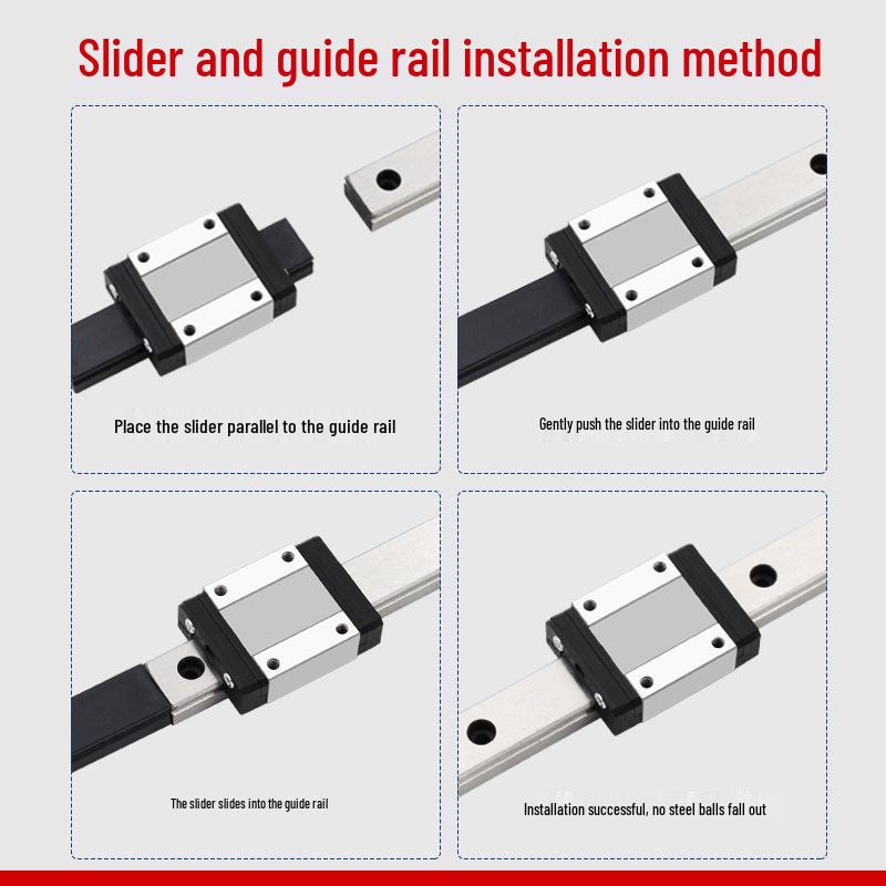 Miniature Linear Guide Slider Rail: MGN9H, MGW12H, 12C, 9C, 7C, 15C, 7H, 15H, 5C.