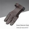 Hirschleder Bogenschießhandschuhe - Anti-Rutsch-Fingerschutz für erwachsene Jäger