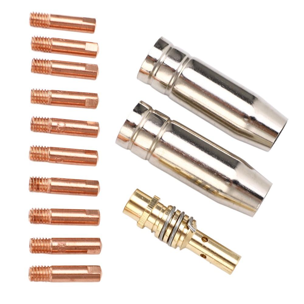 Gas Nozzle Included MIG Welding Nozzle Set Welding Torch Accessories Kit  For Replacement