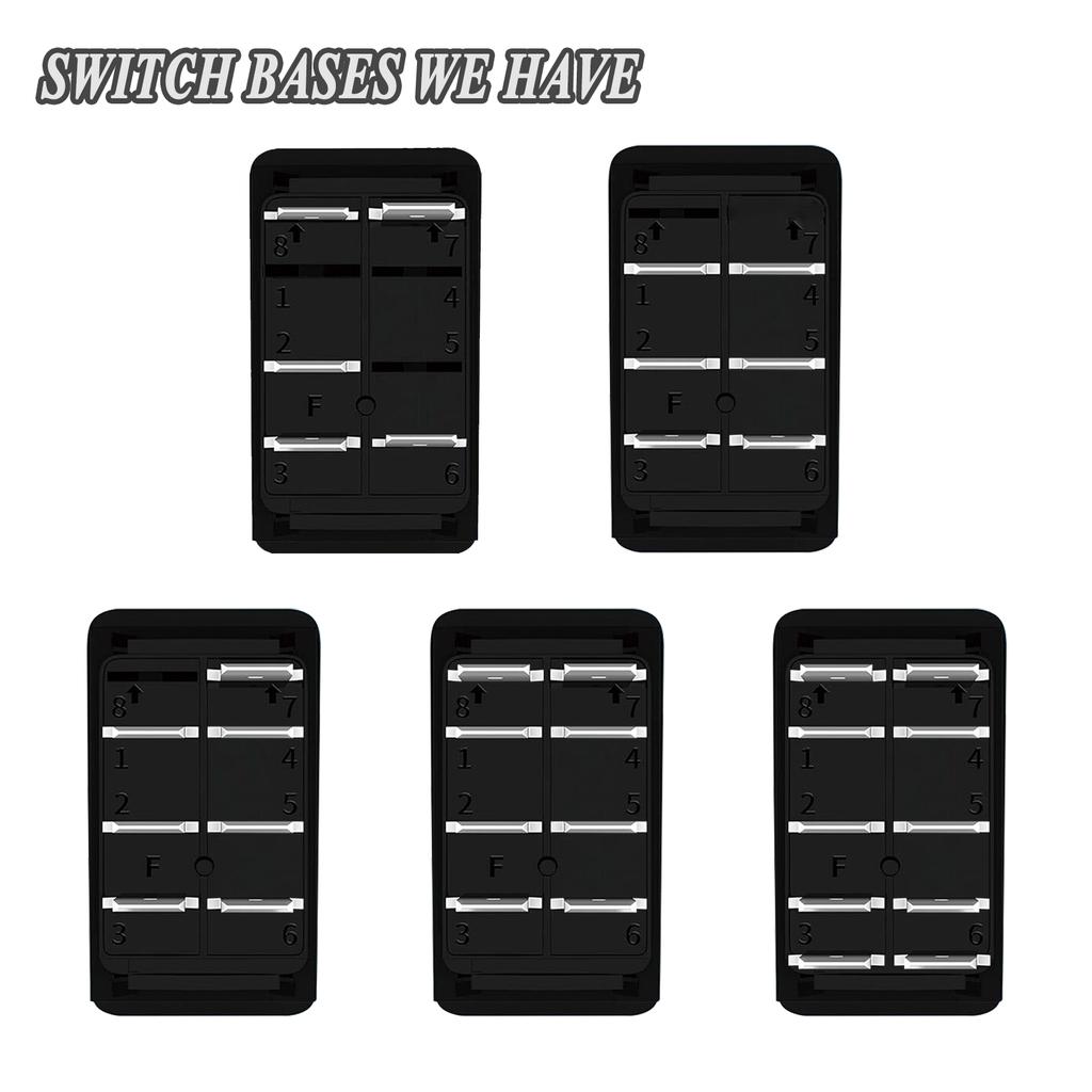 Blue Led Rocker Button Switch SPST DPDT ON Momentary 5Pin/6Pin/7Pin/8Pin/10Pin For Car Marine Boat ARB Parts Camper Accessories