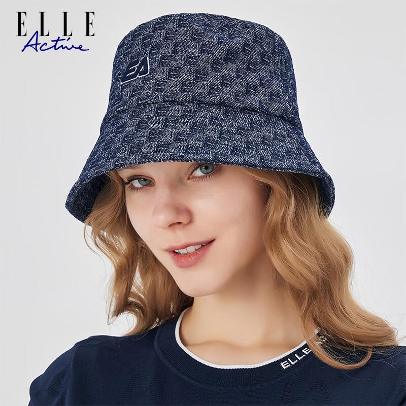 ELLE ACTIVE Women s Classic Denim Jacquard Bucket Hat