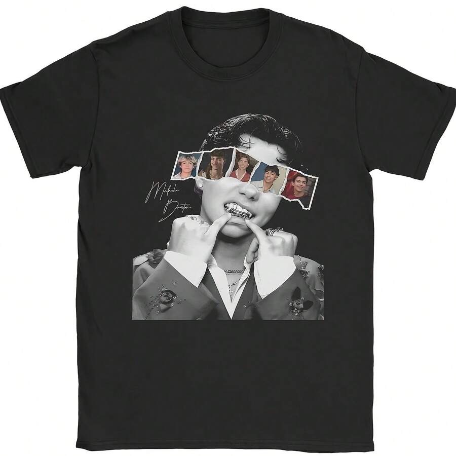 

Novelty Malachi Barton Retro Style TShirt For Unisex Women Round Collar Pure Cotton TShirt Short Sleeve 4XL