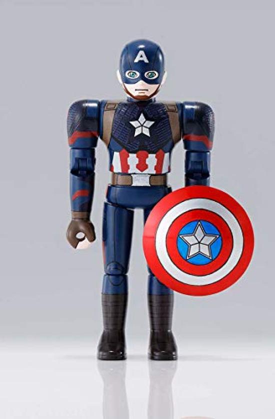 TAMASHII NATIONS Chogokin HEROES Avengers Captain ca. 100mm und ABS bemalte Actionfigur America, Diecast