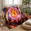 Manchester United Theme Blanket Soft Flannel Blanket Plush Throw Blanket Cozy Sofa Bed Blanket for Home Decor