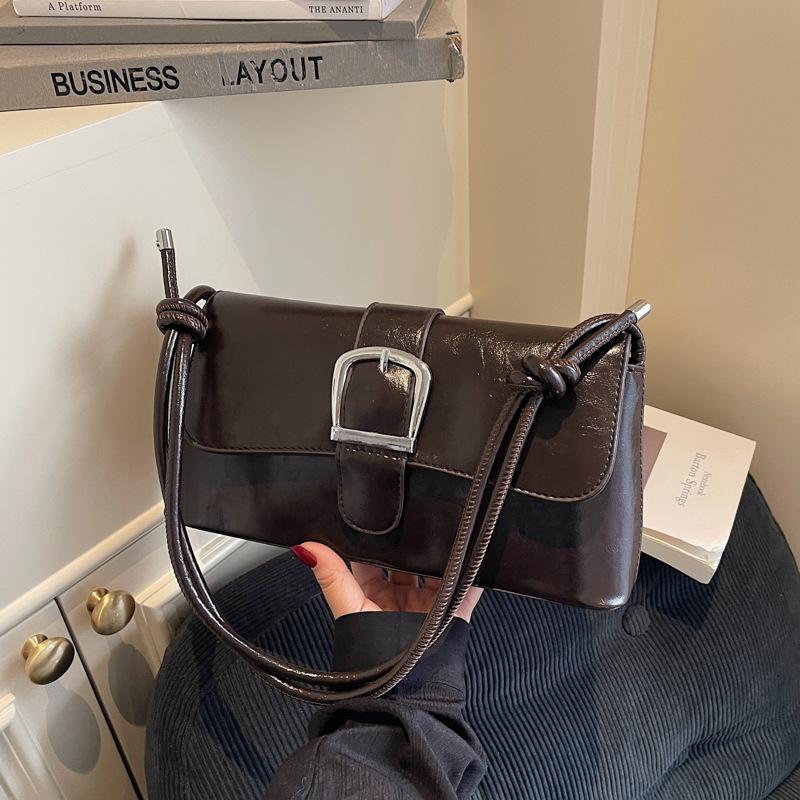 

Trend high-end textured bag women s new baguette bag retro fashion versatile shoulder messenger women s bag