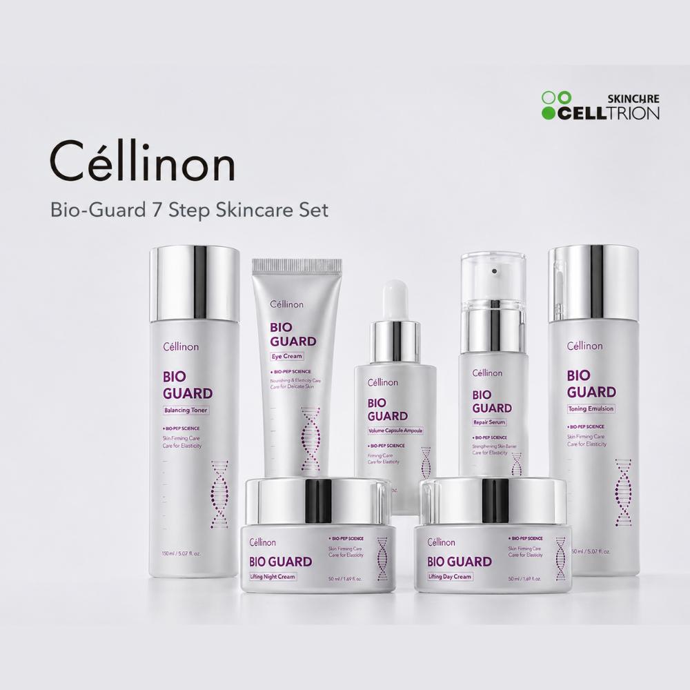 Celltrion Skincare / Celinon Bio Guard Lifting Skincare 7-elementowy Pełny Zestaw / Całościowy System Przeciwstarzeniowy / Zestaw / Z Korei