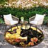 Cartoon Print Round Area Rug,Carpet Rug for Living Room Bedroom Sofa Playroom Decor,Non-slip Floor Mat