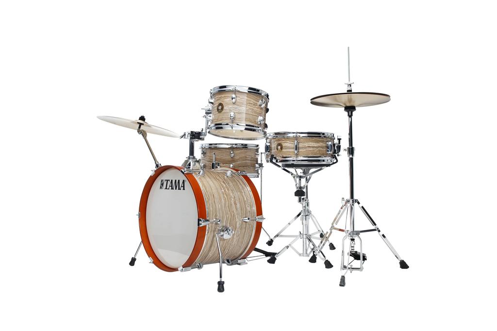 TAMA KOMPAKTES VINTAGE-SET Cremefarbene Marmorfolie CLUB-JAM - LJK48S-CMW