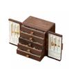 Solid Wood Jewelry Box Large Capacity Multi-layer Organizer Earrings Necklaces Luxury Anti-oxidation