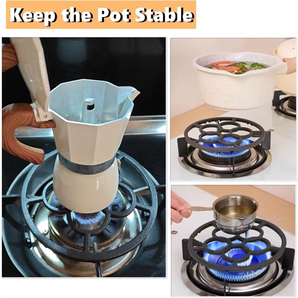 Cast Iron Cookware Stand Universal Gas Stove Pot Support Creative Gift Pot Holder Rack