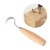High Carbon Steel Spoon Hook Carving Cutter with Ergonomic Wood Handle Suitable for Woodcut Crafts Furniture Art Making