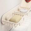 Rustproof Soap Storage Rack Self Adhesive Drainage Soap Holder  Shower Storage